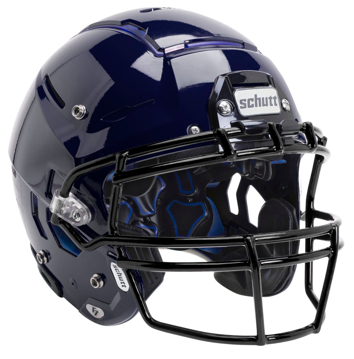 Schutt F7 VTD Adult Football Helmet - Collegiate Package (XL, Navy