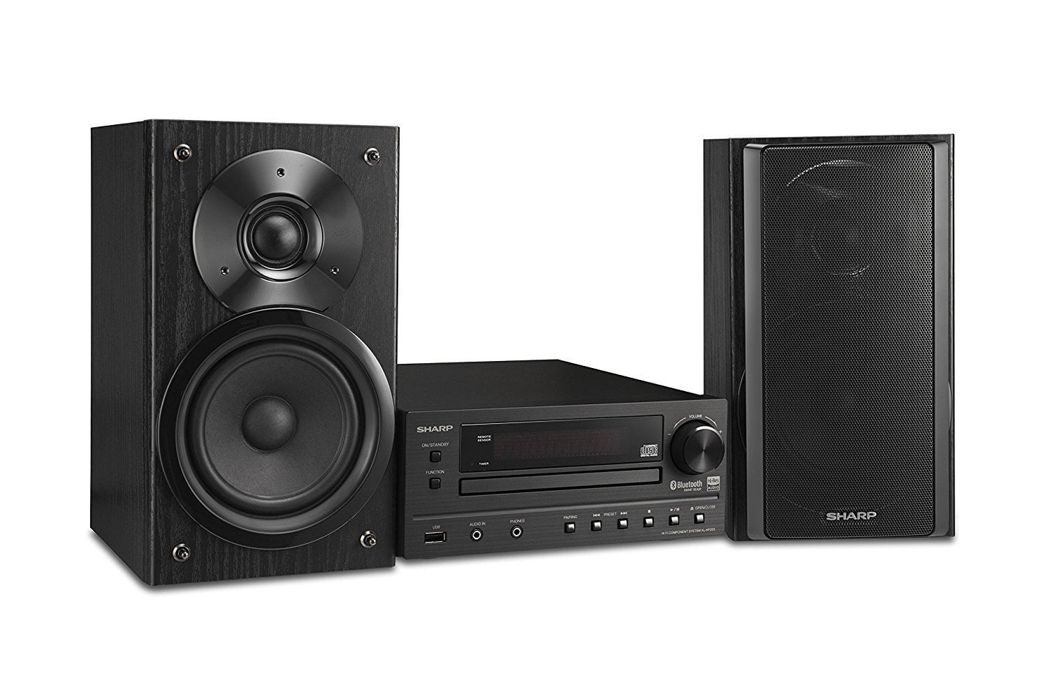 Sharp Compact Bluetooth Hi-Fi Home Stereo Sound System with Single