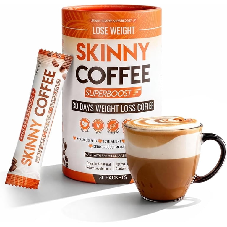Free Shipping! Skinny Coffee SuperBoost Fat Burner Coffee for