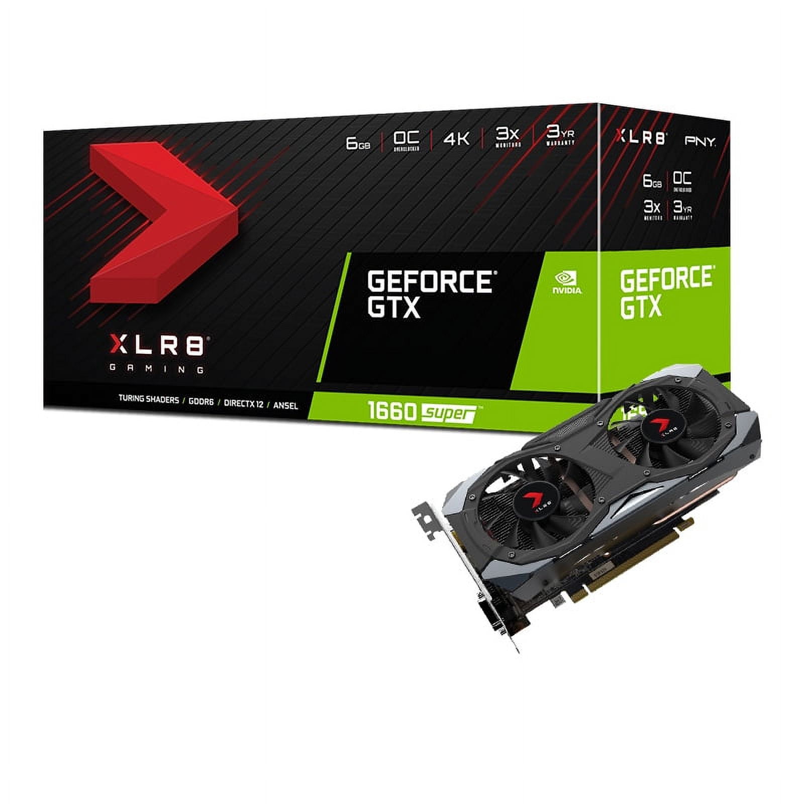 PNY GeForce® GTX 1660 Super™ 6GB XLR8 Gaming Overclocked Edition
