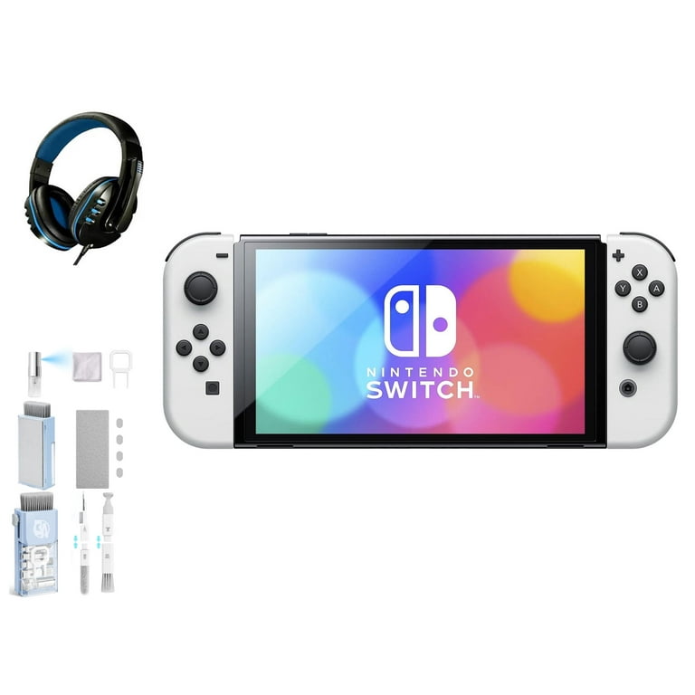 Pre-Owned Nintendo Switch OLED Model White Set with BOLT AXTION