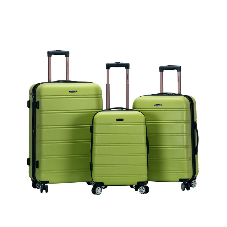 Rockland Luggage Melbourne 3 Piece Hardside Luggage Set - Walmart.com