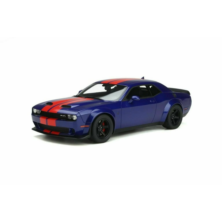 2021 Dodge Challenger Super Stock, Indigo Blue and Red - GT Spirit