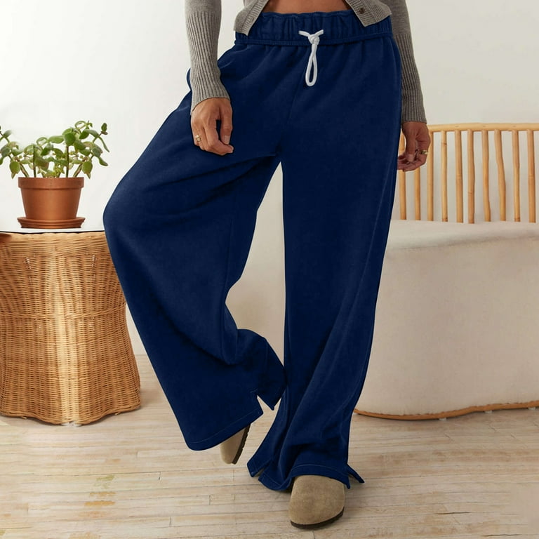 jjayotai Oversized Wide Leg Sweatpants for Women, Baggy Fleece Low