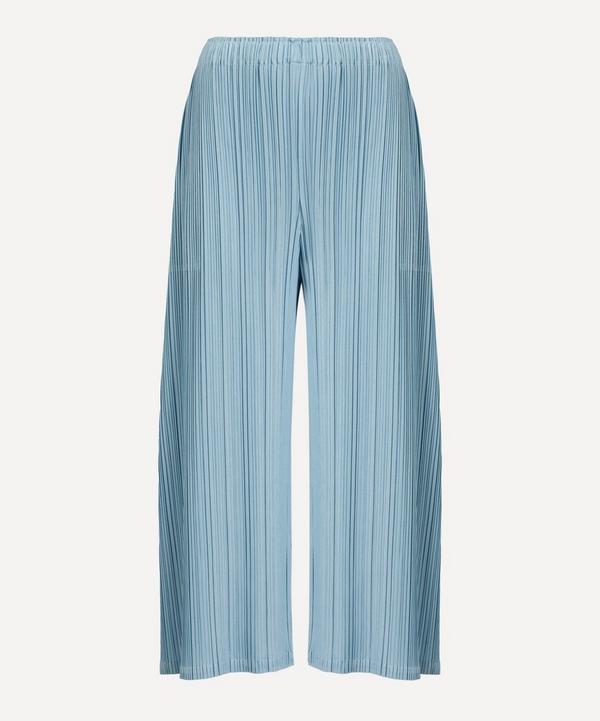 Pleats Please Issey Miyake MELLOW PLEATS Cropped Wide-Leg Trousers