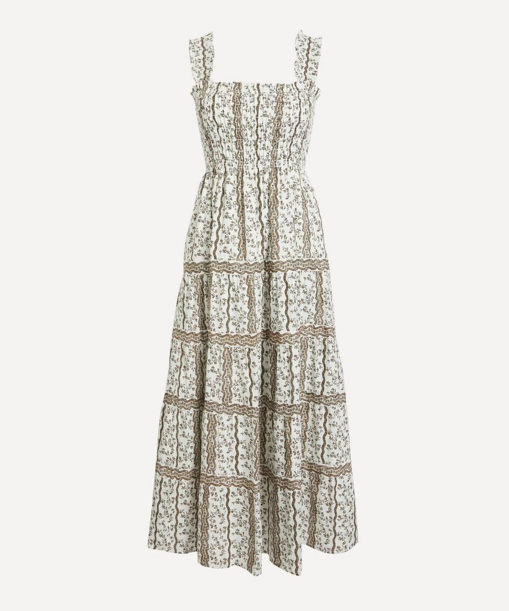 Hill House Home Mocha Provencal Floral Kimmy Nap Dress | Liberty