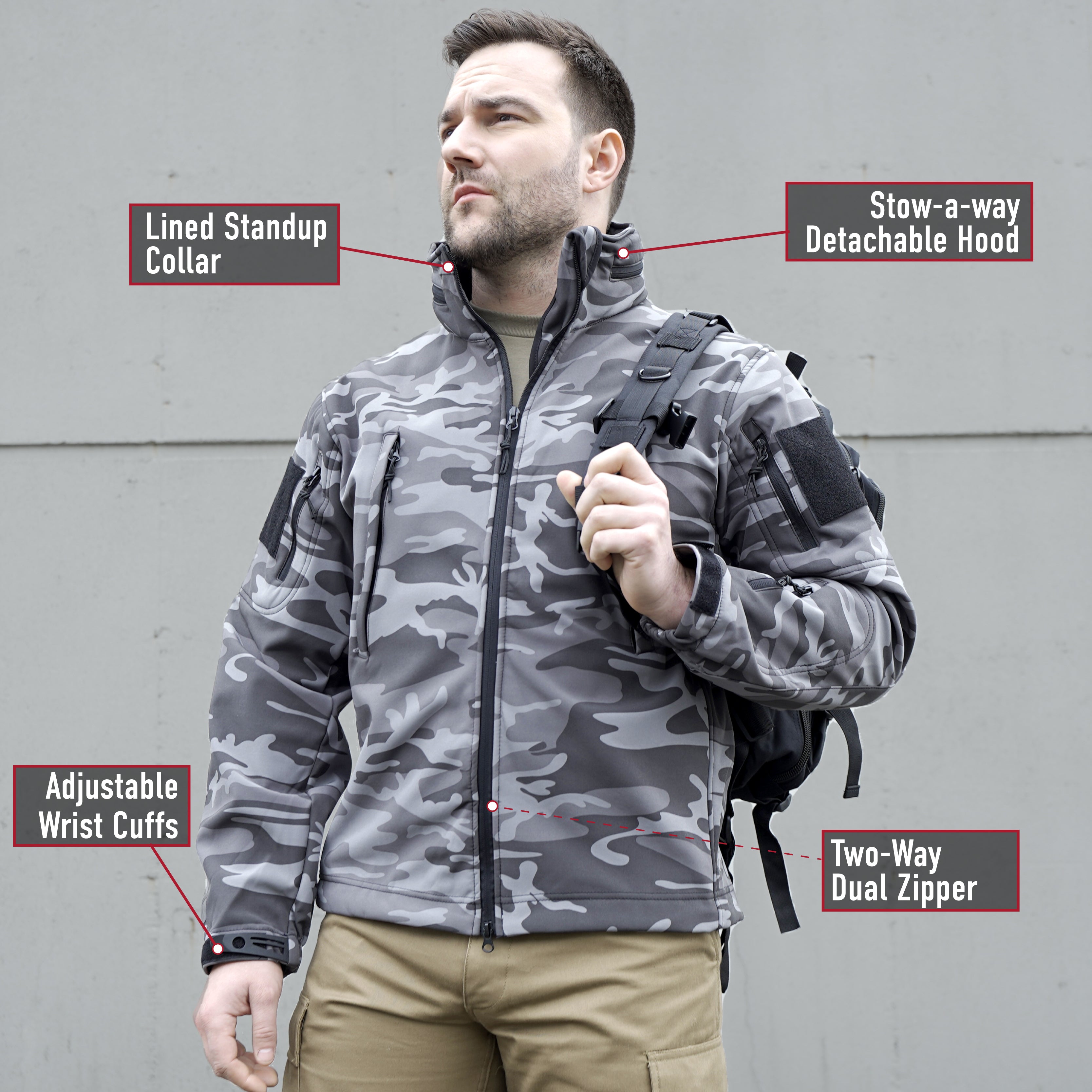 Public Safety] Security Spec Ops Tactical Soft Shell Jackets