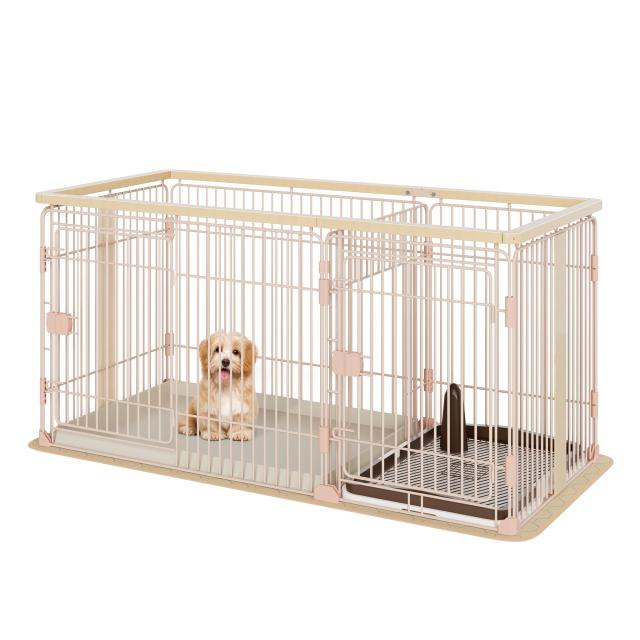 Petnniko 犬 ケージ 犬 ゲージ 幅146×奥行68×高さ70cm 小中大型犬用