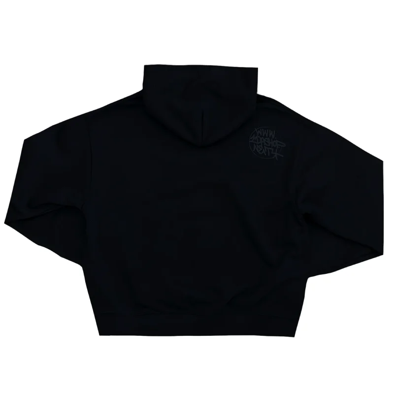 Buy Black On Black IDA Supply Zip-Up Hoodie | IDA