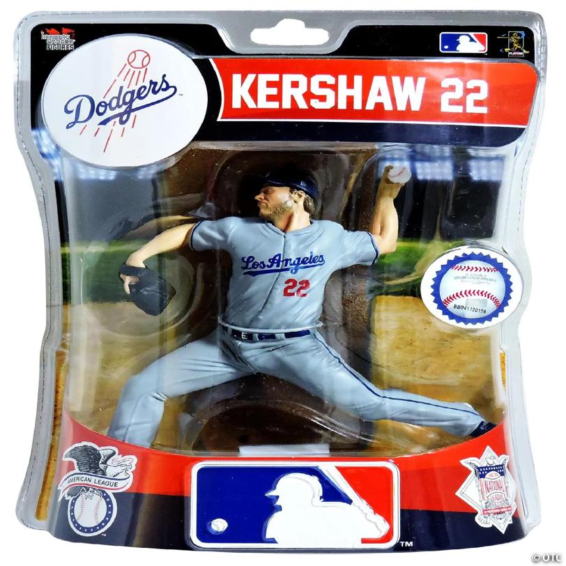 MLB LA Dodgers 6 Inch Figure Clayton Kershaw | Oriental Trading