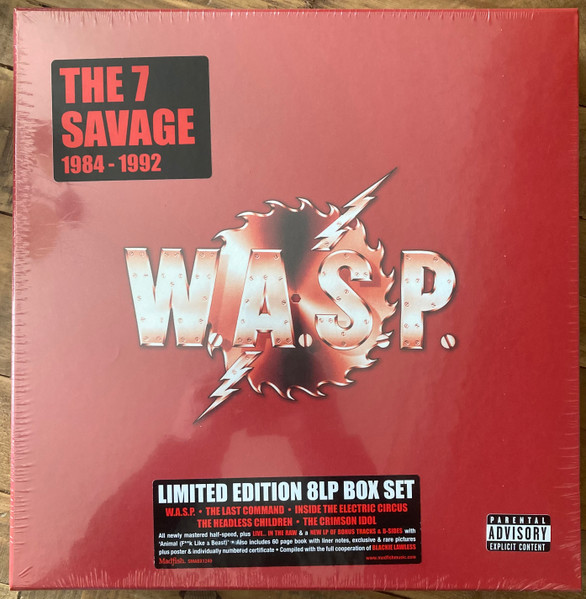 W.A.S.P. – The 7 Savage 1984-1992 – Box Set (Compilation, Limited
