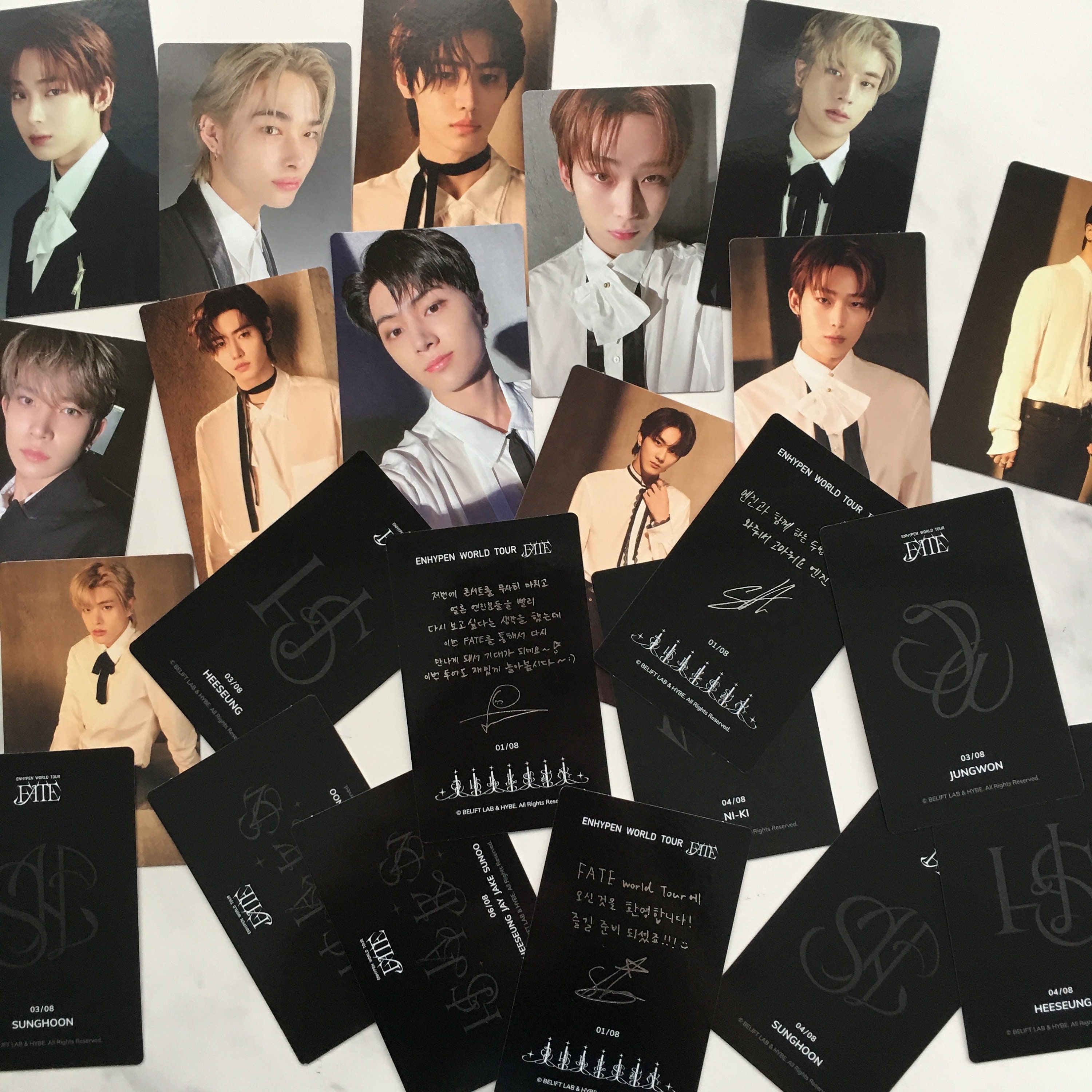 OFFICIAL ENHYPEN Fate Tour Trading Cards / Photocards - Etsy Israel