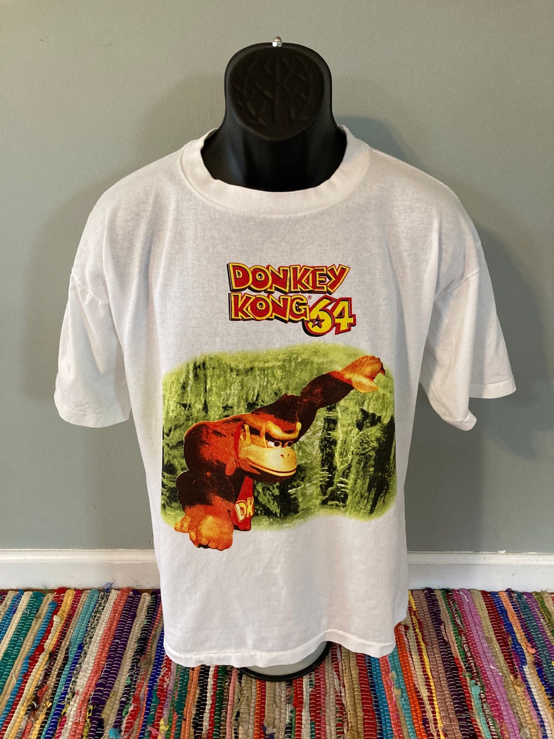 1999 Donkey Kong 64 Shirt Vintage 90s Tee Nintendo 64 N64 Video