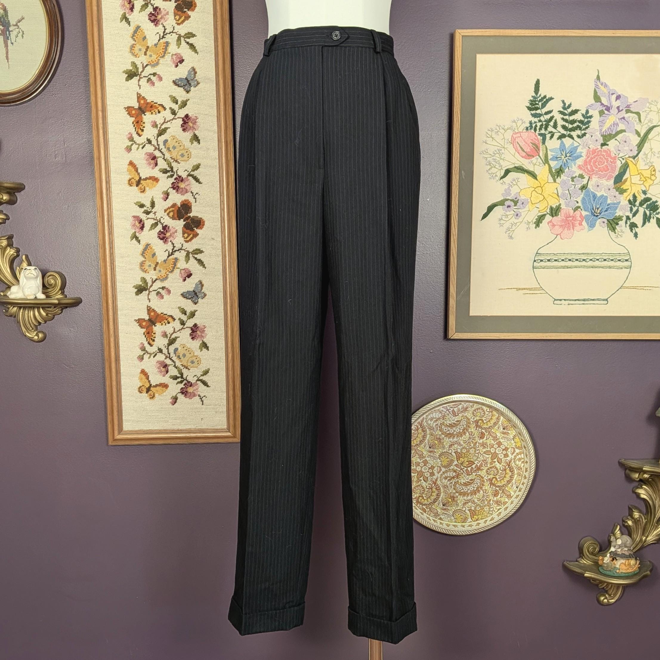 90s Pinstripe Pants - Etsy
