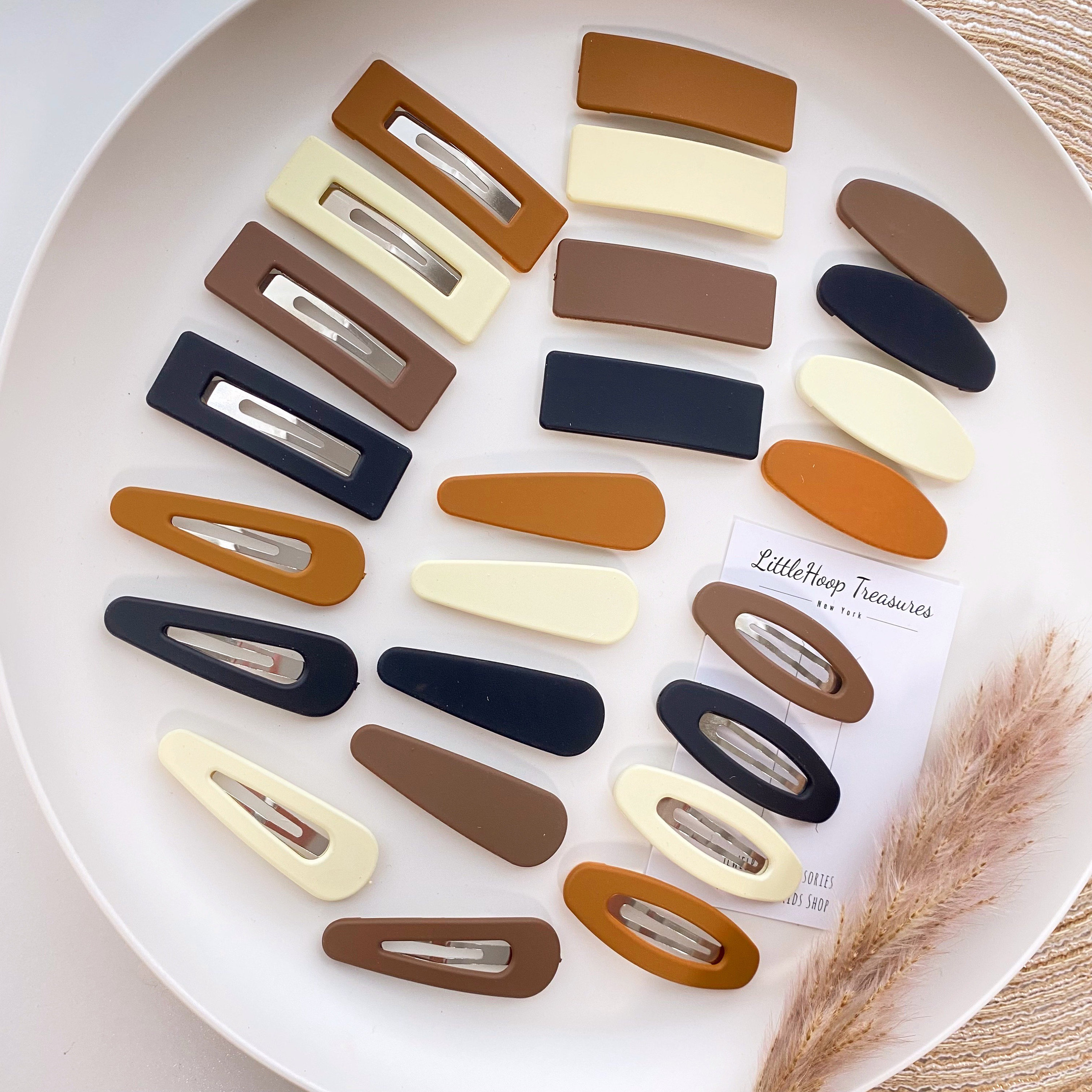 Soft Matte Snap Hair Clip | No Slip Hair Clips | Women and Kids