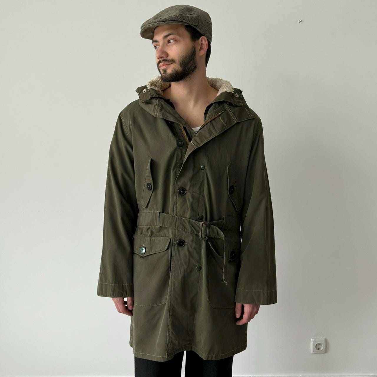 1960s Vintage US Army M47 Overcoat Parka With Liner - Retro