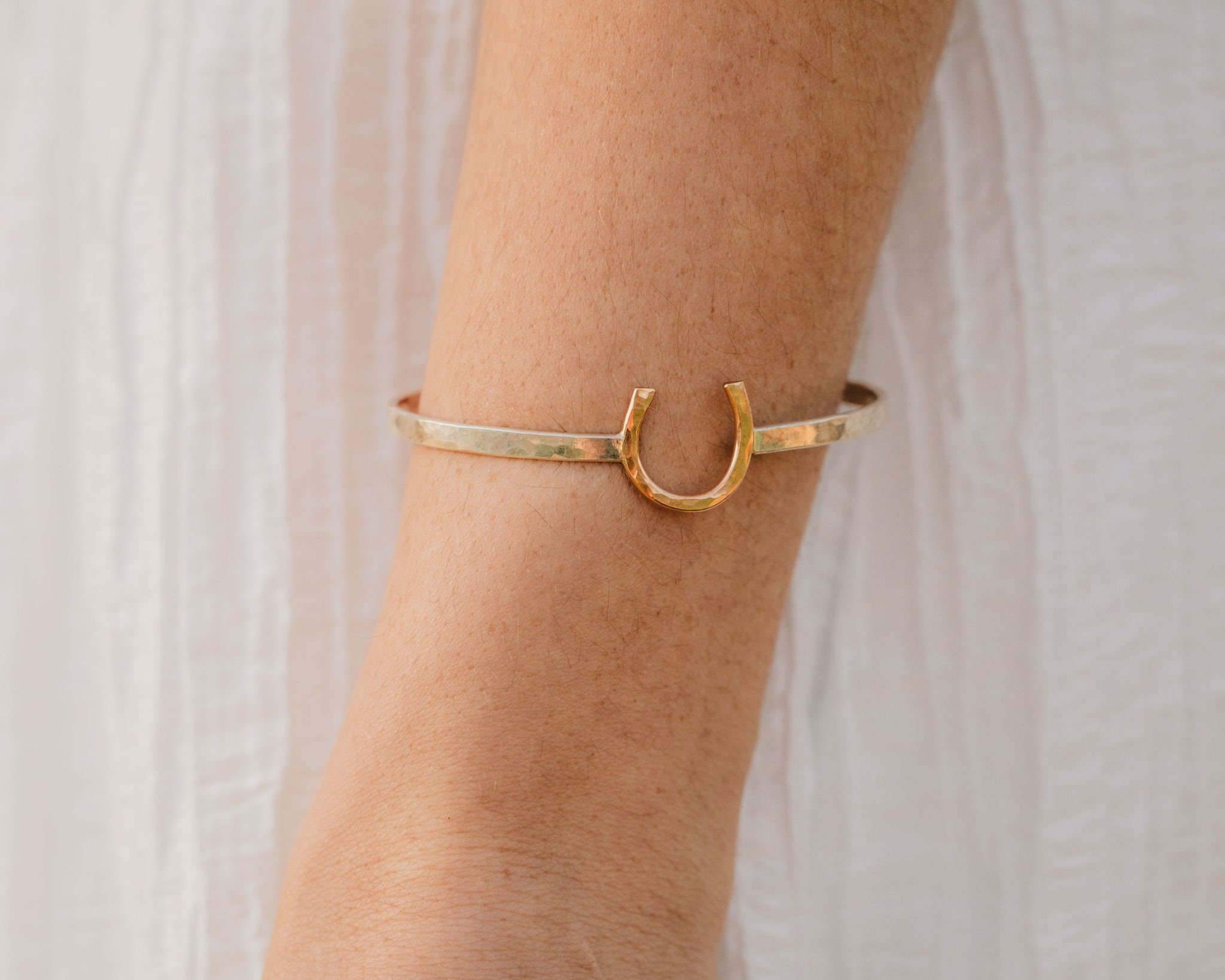 Horseshoe Cuff / Horseshoe Jewelry / Lucky Horseshoe / Good Luck