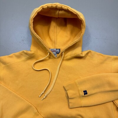 VTG 90s Russell Athletic Team Issue Mustard Yellow Hoodie