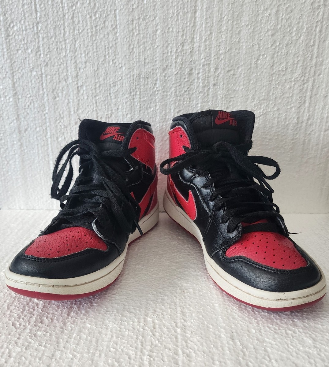 2016 Nike Air Jordan 1 Retro High OG BRED Banned (575441-001) Size