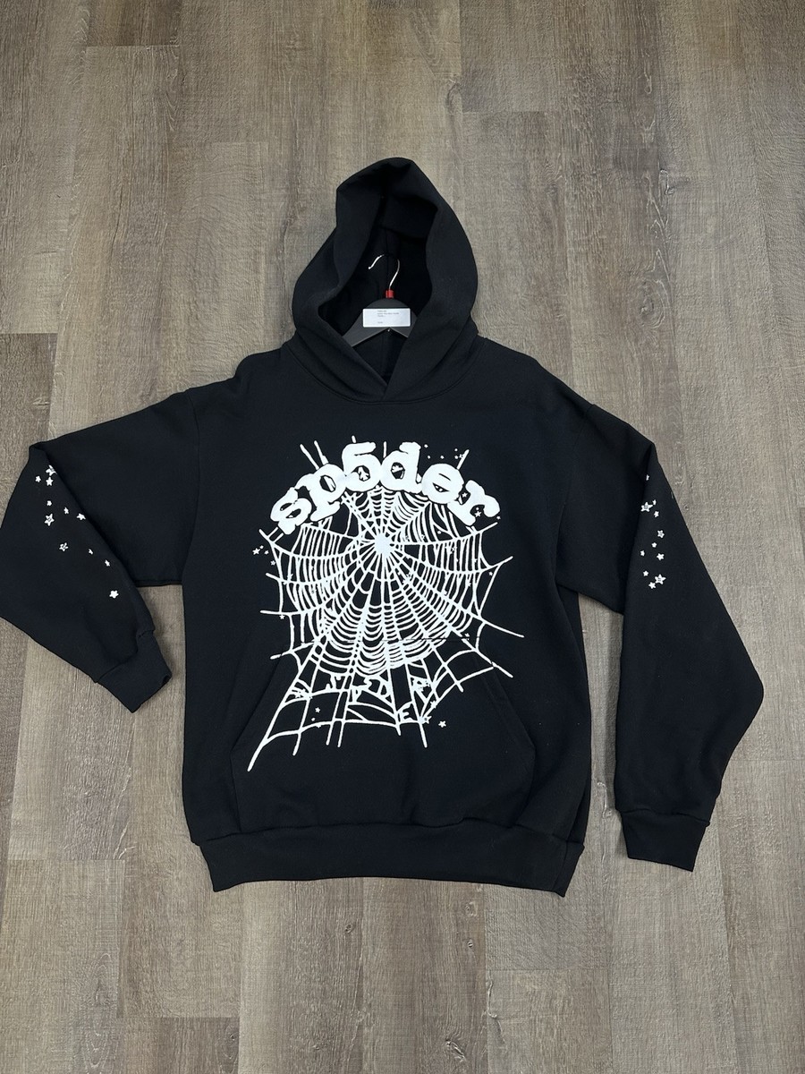 Sp5der OG Web Hoodie Black Large | eBay