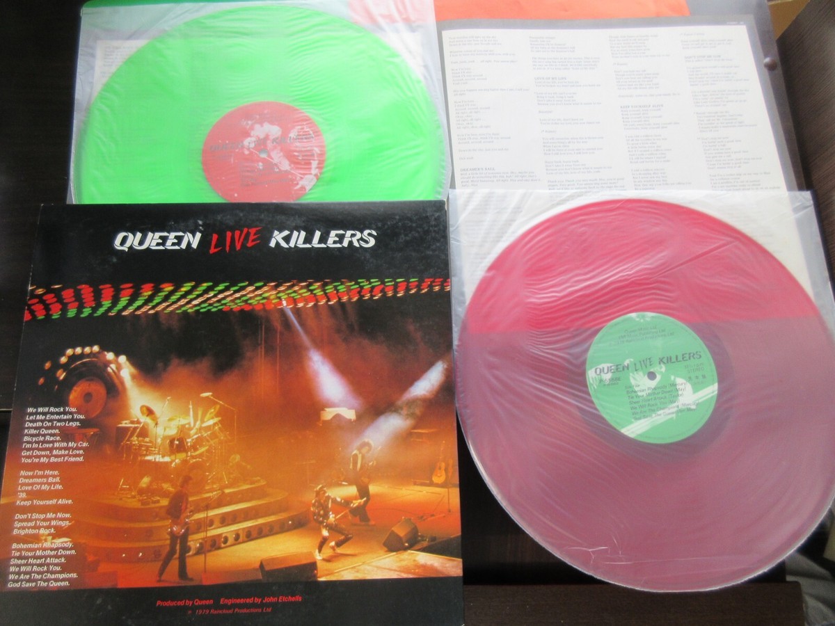 Queen Live Killers Japan Promo DBL Color Vinyl LP w OBI P-5567 8