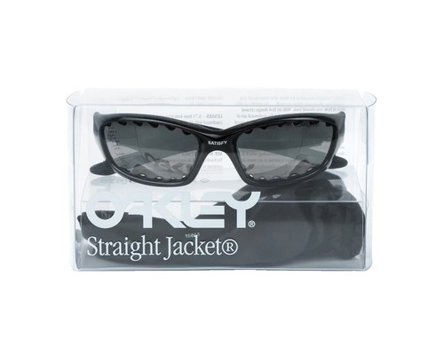 Oakley New Straight Jacket Polished Black Blood Skull w/ Black