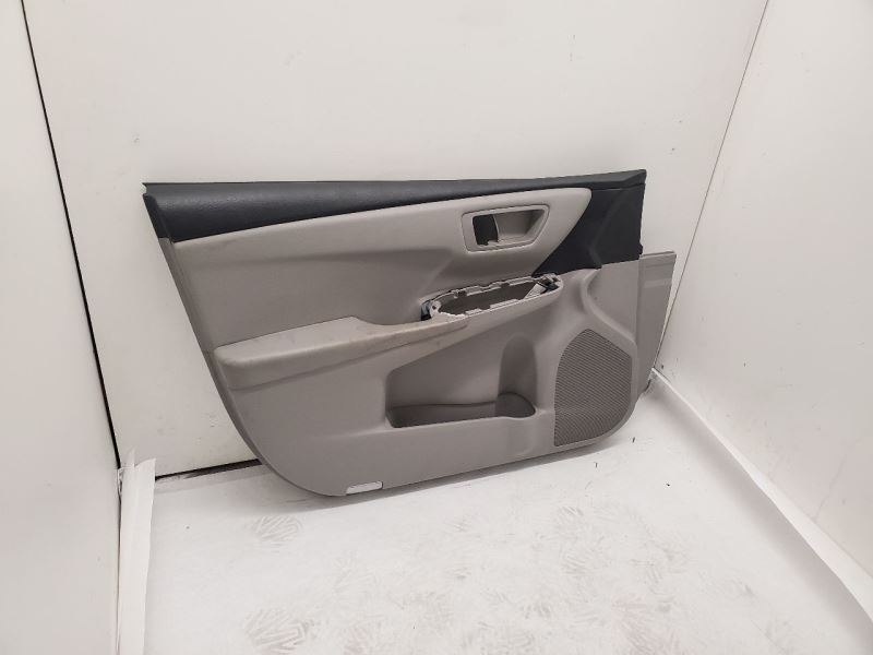 Toyota Camry LE, 4 Door Front Left Door Trim Panel, 16-17, Gray