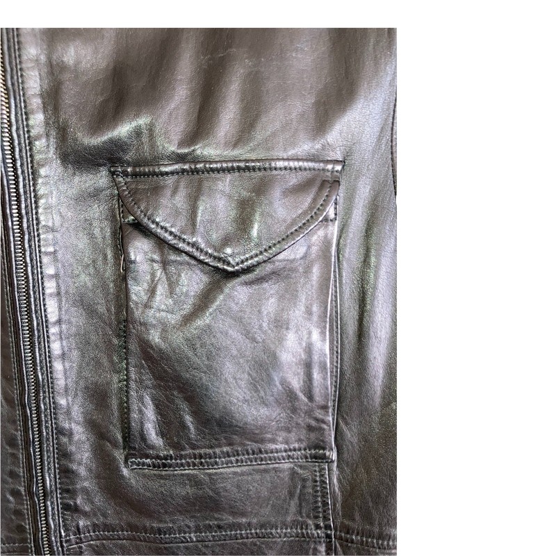 JACKET Giorgio Armani Borgo 21 SPA Lamb Leather 14.001553 Mens