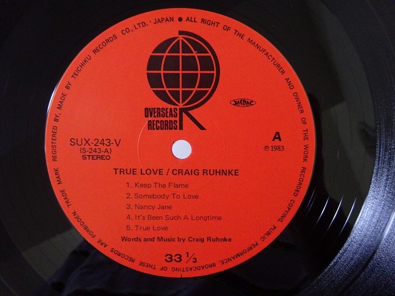 Craig Ruhnke True Love Overseas SUX-243-V Japan VINYL LP OBI | eBay