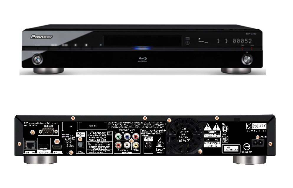 Pioneer BDP-LX52 Blu-Ray Player BD Live Multi Surround DTS HD