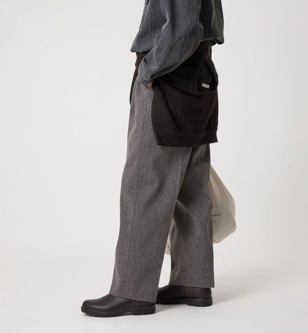 Steven Alan＞ クッキークロス インツープリーツ ドレス トラウザーズ