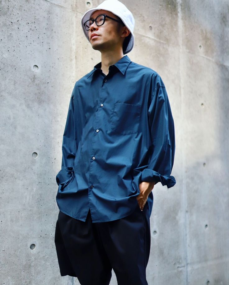 Graphpaper グラフペーパー Broad L/S Oversized Regular Collar Shirt