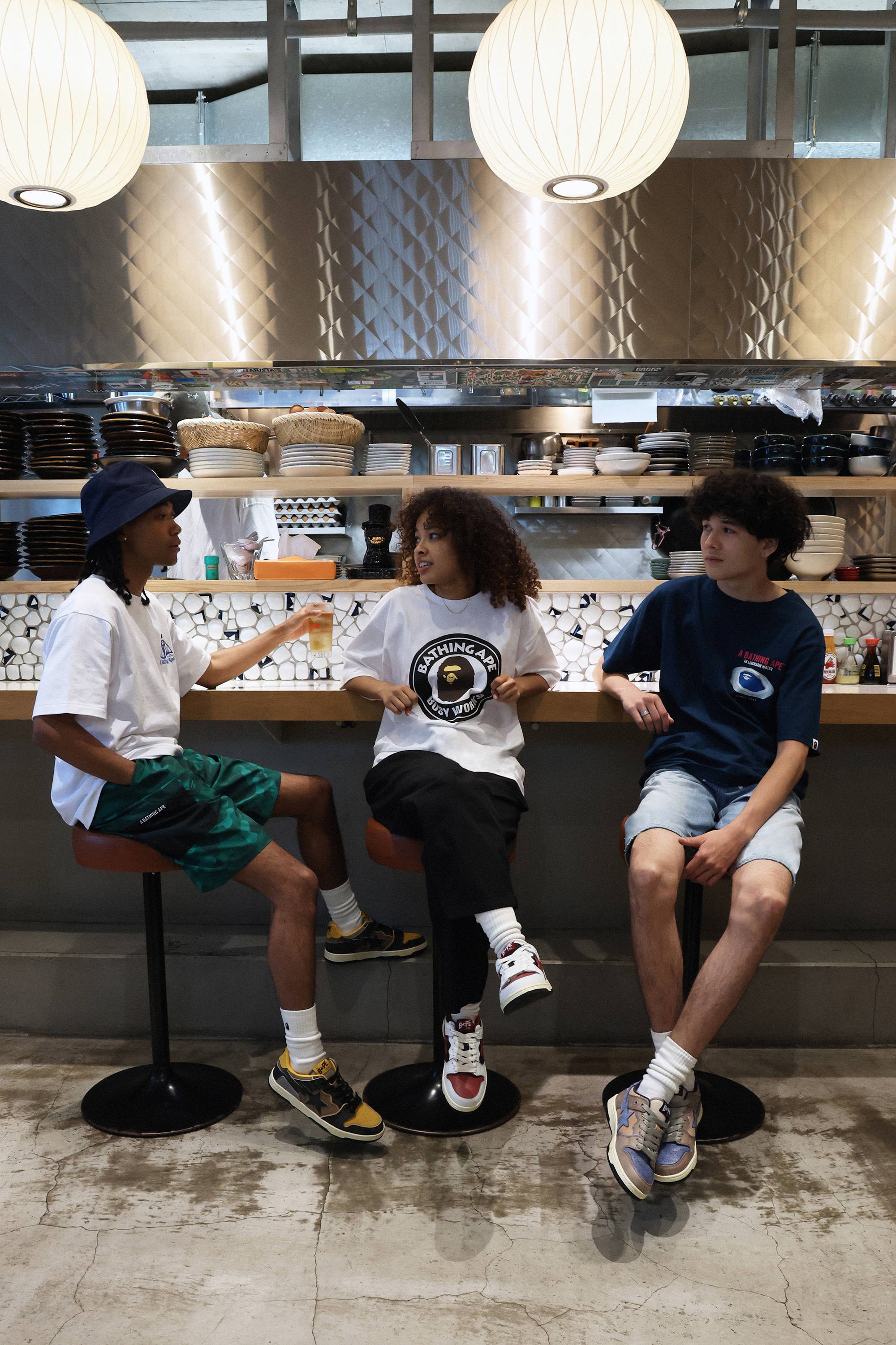 ヴィンテージ加工を施したBAPE® SK8 STAが登場 | bape.com