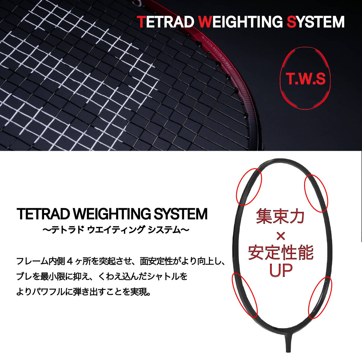 RECON | WILSON バドミントンラケット | – ウイルソン公式オンラインストア