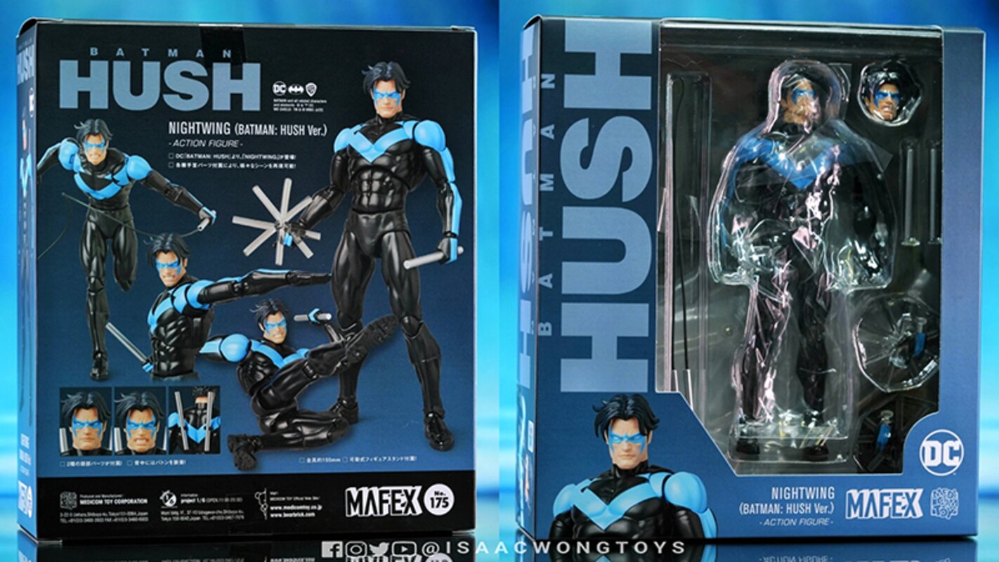 IN HAND images for the Batman: Hush MAFEX Nightwing Figure from