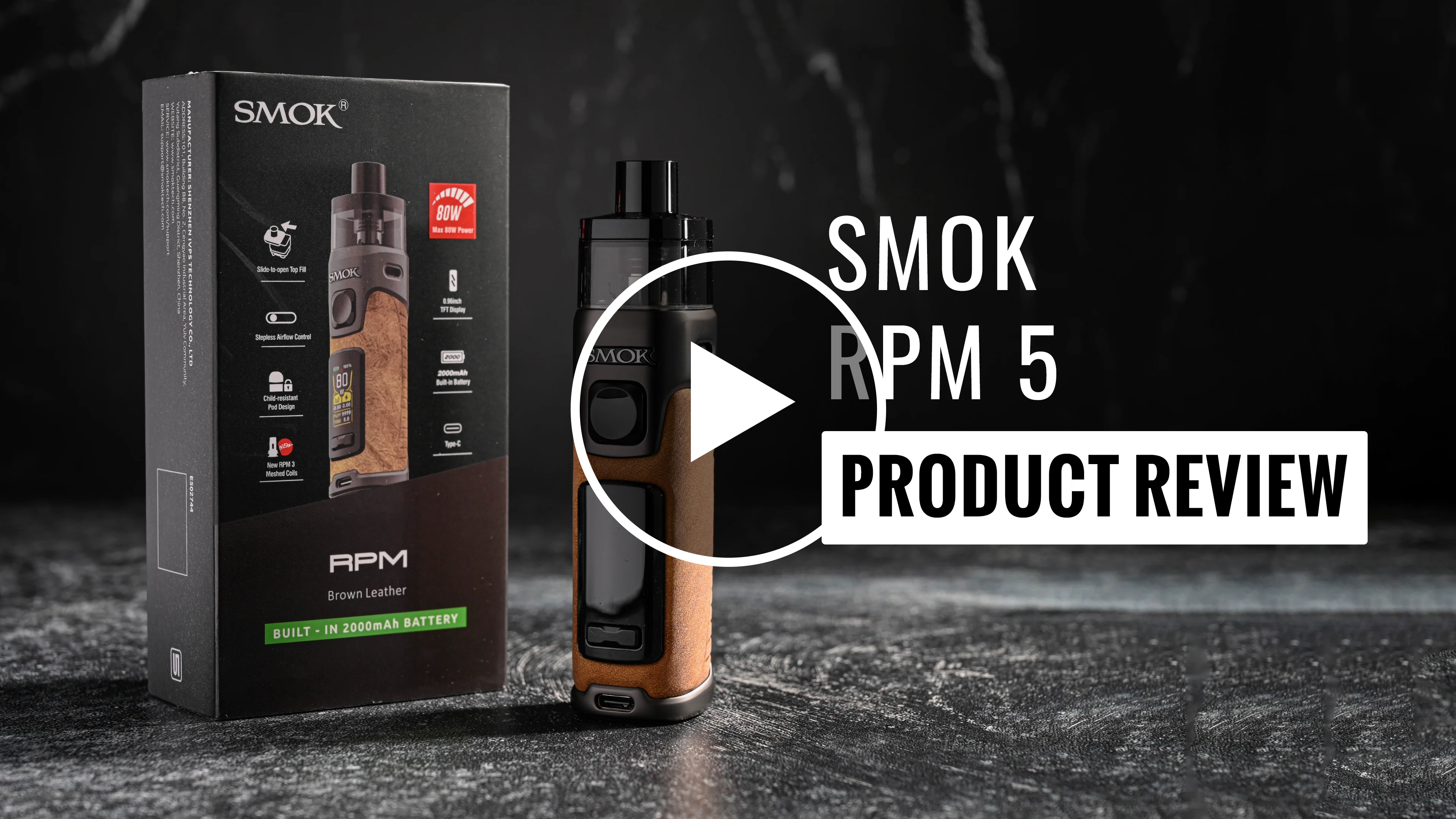 Smok RPM 5 Pod Kit - Black Note