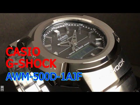 CASIO G-SHOCK AWM-500D-1AJF フルメタルモデル - YouTube