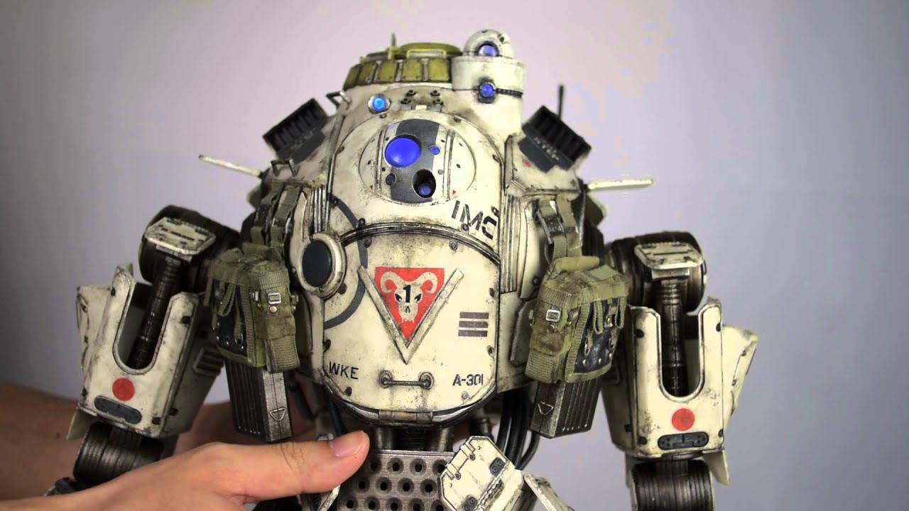 threezero Titanfall Atlas blue & red lights - YouTube