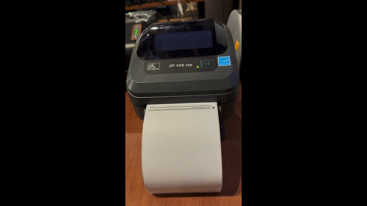 Here's how to perform label alignment on a Zebra ZP450 thermal
