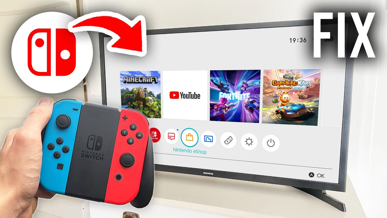 How To Fix Nintendo Switch Not Connecting To TV Or Monitor - Full
