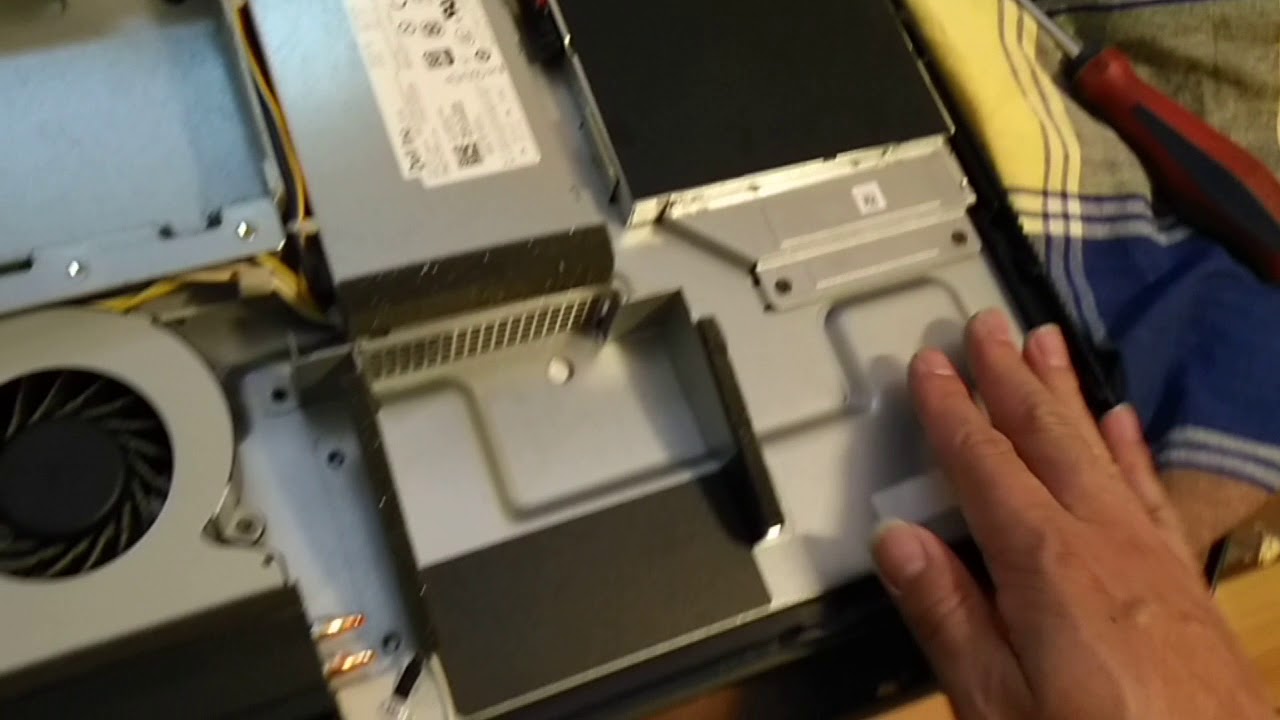 Dell XPS 2710 case open, internal inside view, hdd,ram replacement