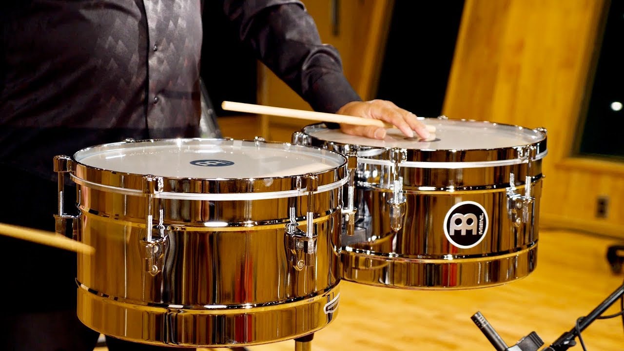 MEINL Percussion Marathon Series Timbales Chrome - MT1415CH - YouTube