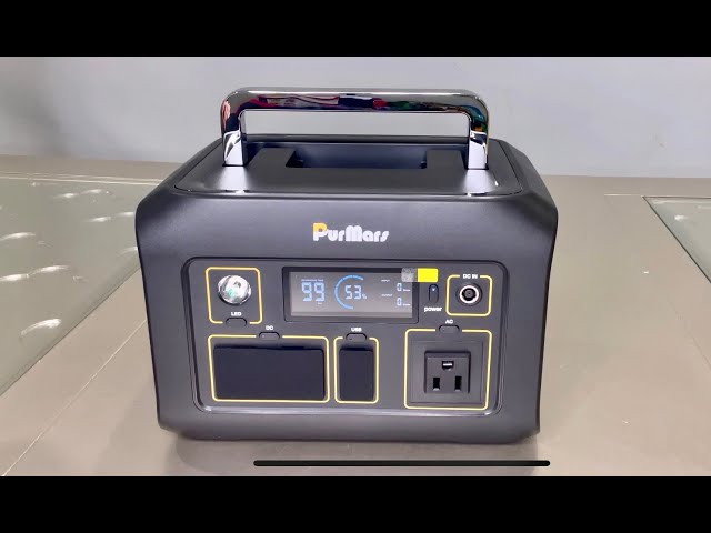 Purmars 300W Portable Power Station (Peak 600W),Solar Power