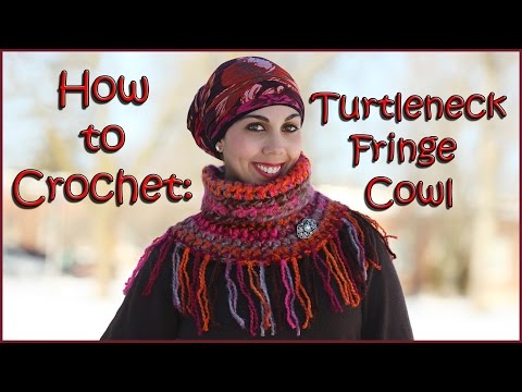 Turtleneck Fringe Cowl - YouTube