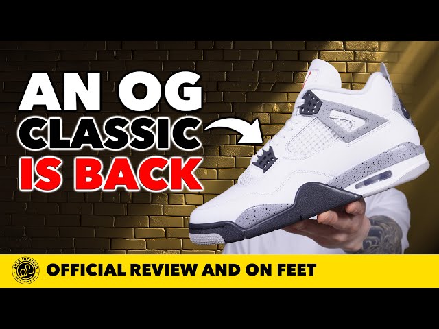 Air Jordan 4 'White Cement' In Depth Review and On Feet! - YouTube