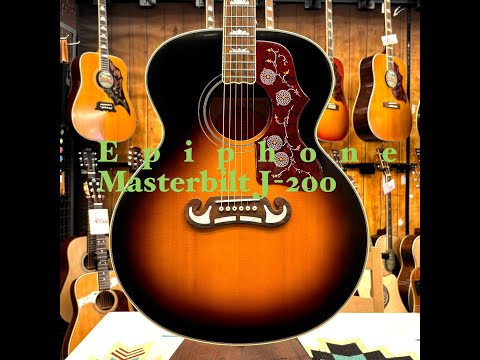 Epiphon Masterbilt J-200 -All Solid Body- - YouTube