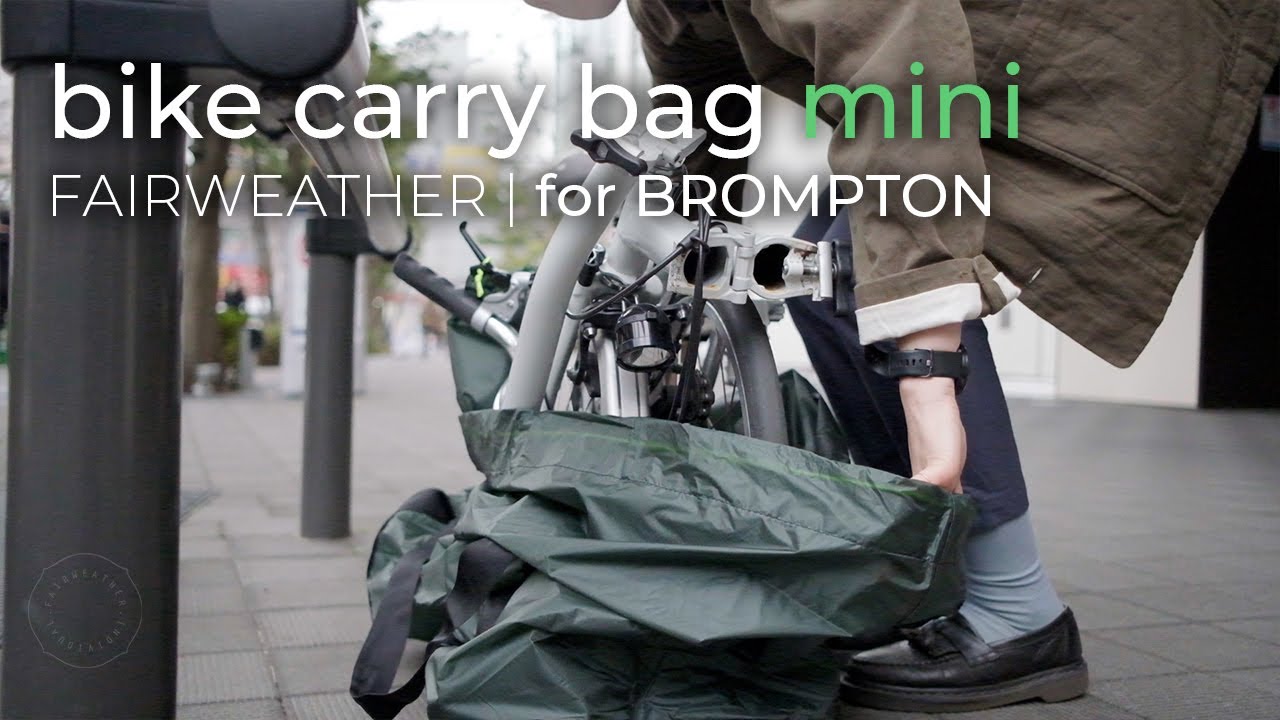 FAIRWEATHER* mini velo carry bag (gray) - BLUE LUG GLOBAL ONLINE STORE