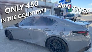 Tinting A 2022 Lexus IS 500 (20% Tint) - YouTube
