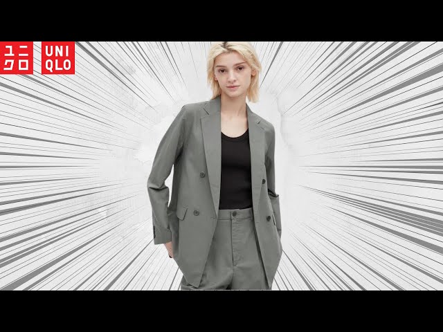 UNIQLO] Latest news! Double-breasted jacket! Long pants! Summer