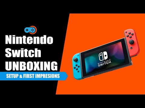 Nintendo Switch | UNBOXING | SETUP | Neon Blue and Neon Red Joy